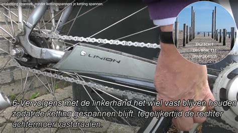 fietsketting strakker zetten|Fietsketting opspannen